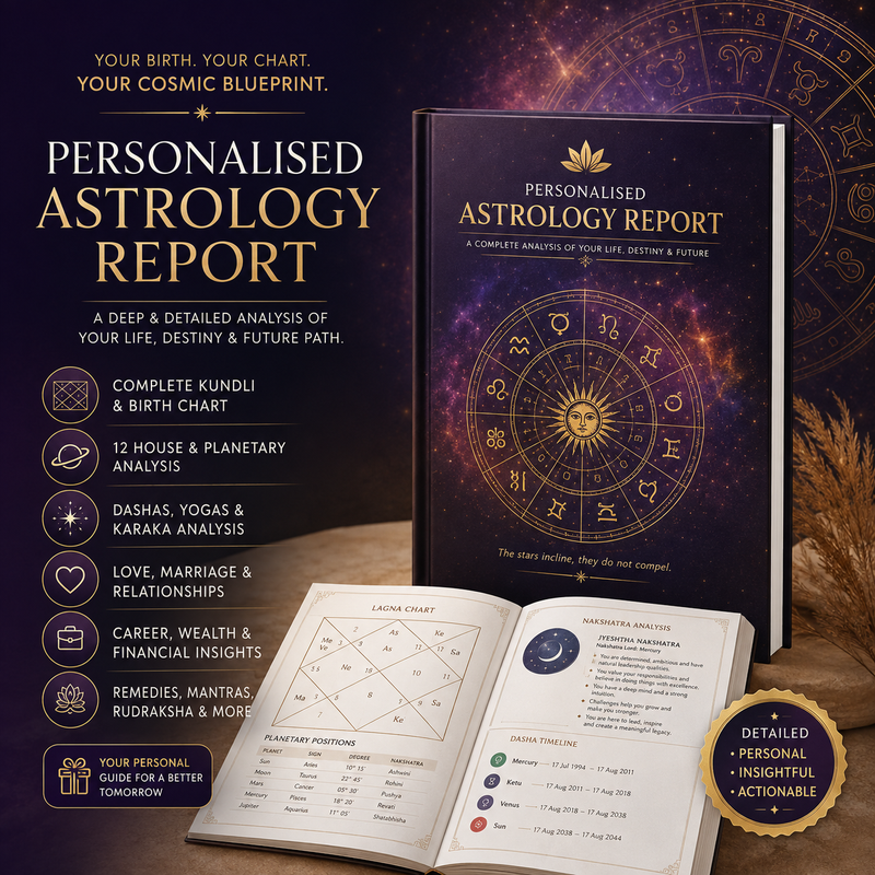 Personalised Vedic Astrology Report | Detailed Kundli & Birth Chart Analysis